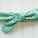  Knotted Headband - Green Lattice