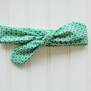  Knotted Headband - Green Lattice