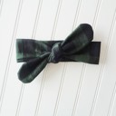  Flannel Knotted Headband - Red and Gray Plaid