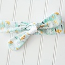  Knotted Headband - Green and Yellow Mod Print
