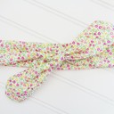  Knotted Headband - Pink and Yellow Flowers