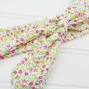  Knotted Headband - Pink and Yellow Flowers