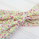  Knotted Headband - Pink and Yellow Flowers