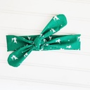  Knotted Headband - Reindeer on Green