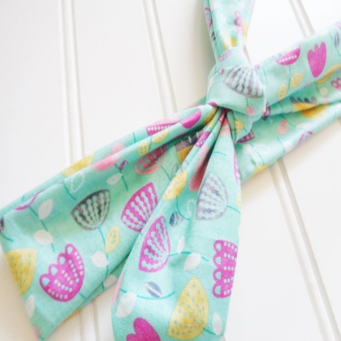 Knotted Headband - Tulips