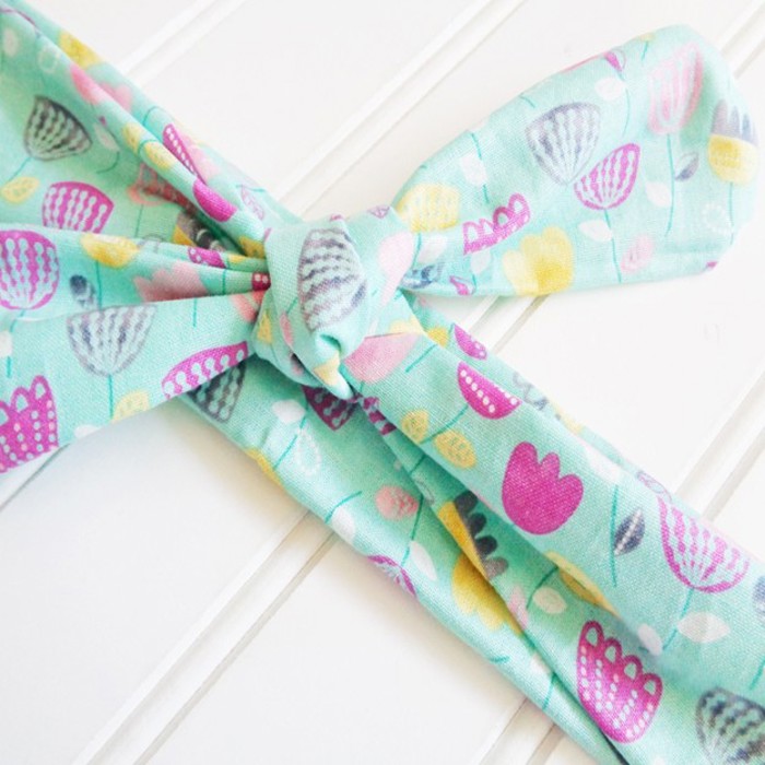 Knotted Headband - Tulips