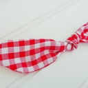  Hair Bow Clip - Red Gingham