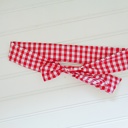  Knotted Headband - Red Gingham