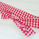  Knotted Headband - Red Gingham