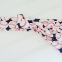  Knotted Headband - Baseball Print