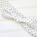  Knotted Headband - Black Dots on White
