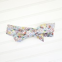  Knotted Headband - Flower Meadow on Blue