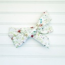  Knotted Headband - Flowers on White
