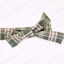  Knotted Headband - Gray White and Pink Plaid