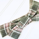  Knotted Headband - Gray White and Pink Plaid