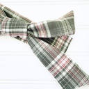  Knotted Headband - Gray White and Pink Plaid