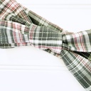  Knotted Headband - Gray White and Pink Plaid