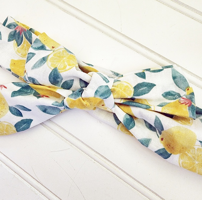 Knotted Headband - Lemons