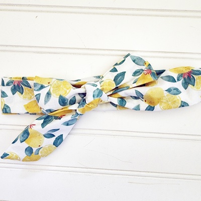 Knotted Headband - Lemons
