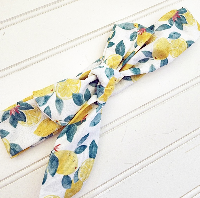 Knotted Headband - Lemons