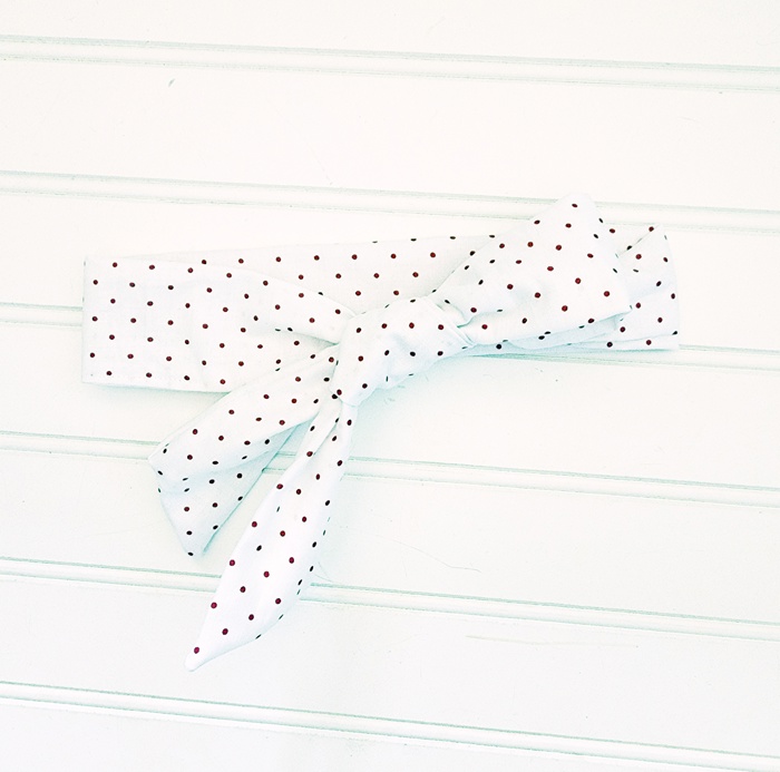 Knotted Headband - Red Dots