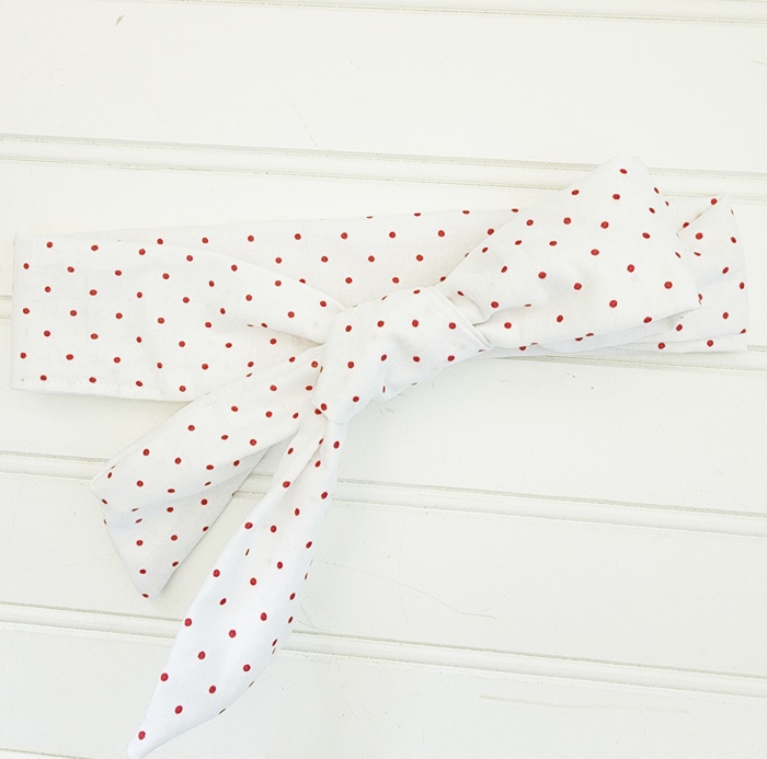 Knotted Headband - Red Dots