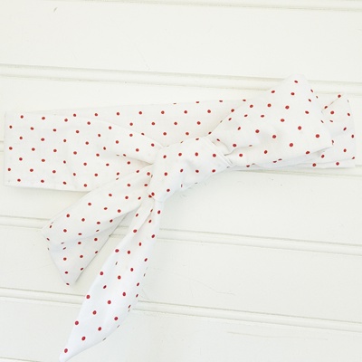 Knotted Headband - Red Dots