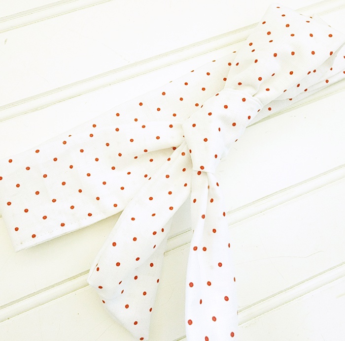 Knotted Headband - Red Dots