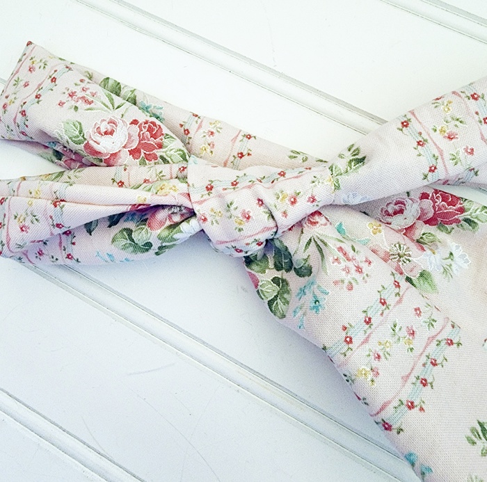 Knotted Headband - Vintage Floral on Pink