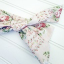  Knotted Headband - Vintage Floral on Pink