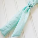  Skinny Headband - Dots on Light Blue
