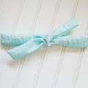  Skinny Headband - Dots on Light Blue