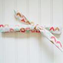  Skinny Headband - Gold and Pastel Arrows