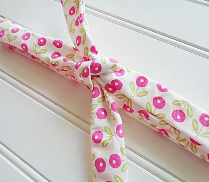 Skinny Headband - Pink Flowers