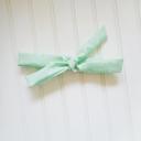  Skinny Headband - Triangles on Mint