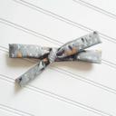  Skinny Headband - Colored X's on Gray