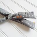  Skinny Headband - Colored X's on Gray