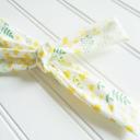  Skinny Headband - Yellow Floral