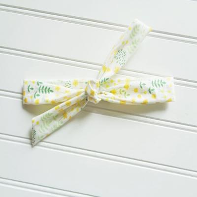 Skinny Headband - Yellow Floral