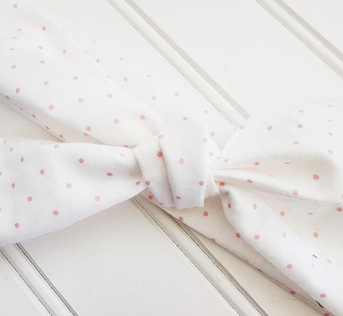 Knotted Headband - Pink Dots