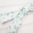  Knotted Headband - Teal Flowers