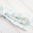  Knotted Headband - Teal Flowers