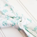  Knotted Headband - Teal Flowers