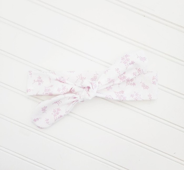Knotted Headband - Lilac Flowers