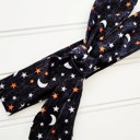  Knotted Headband - Gold Skulls on Black