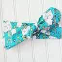  Knotted Headband - Rainbow Uni-Kitty