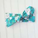  Knotted Headband - Rainbow Uni-Kitty