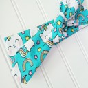  Knotted Headband - Rainbow Uni-Kitty