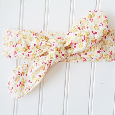 Knotted Headband - Gold Berries