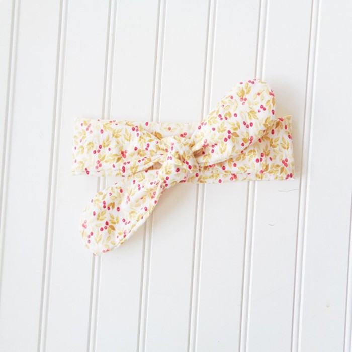 Knotted Headband - Gold Berries